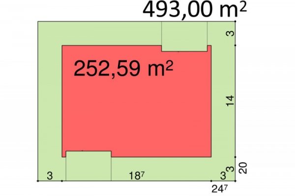 Projekt biurowca PS-BP-210-20 o pow. 411,48 m2