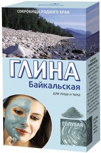 Bajkalska Glinka Błękitna Peelingująca - 100% naturalna - 100g