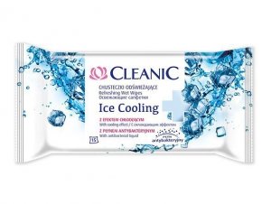 Cleanic Chusteczki odświeżające Ice Cooling  z płynem antybakteryjnym 1 op.-15szt