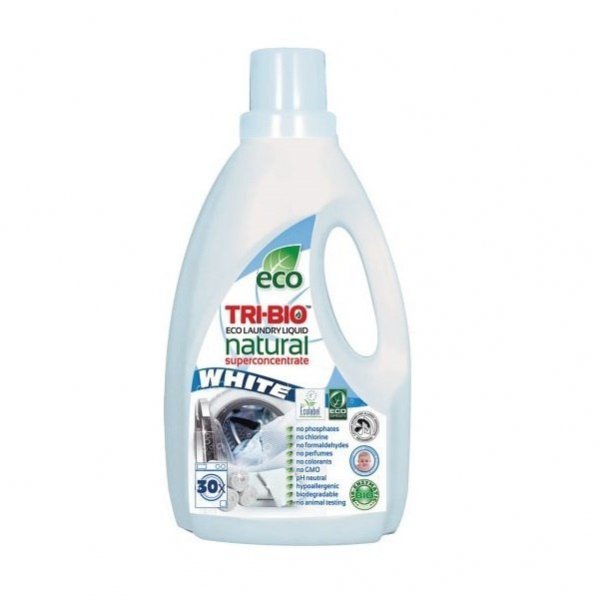 TRI-BIO Ekologiczny skoncentrowany płyn do prania WHITE 1,42 l