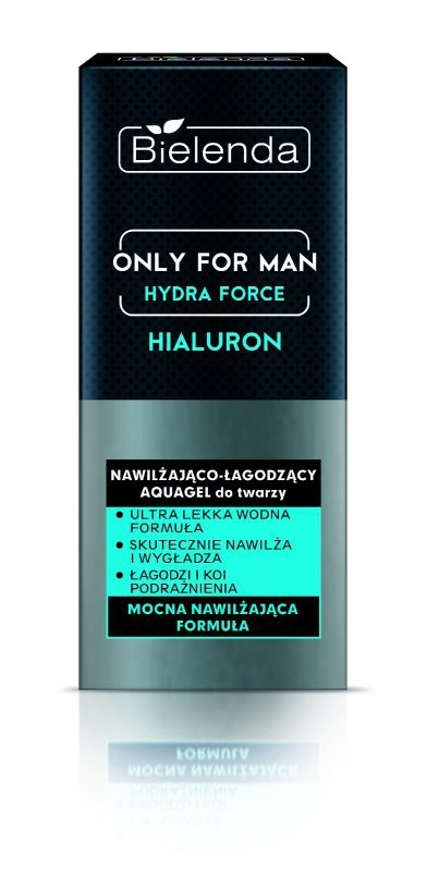 Bielenda Only for Man Hydra Force Aquagel do twarzy nawilżająco-łagodzący   50ml