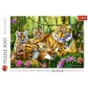 Trefl Puzzle 500 elementów - Rodzina Tygrysów