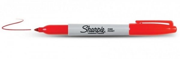 Sharpie-marker Fine czerwony