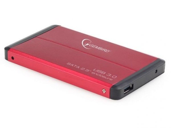 Gembird Kieszeń zewnętrzna HDD 2.5&#039;&#039; Sata USB 3.0 Red