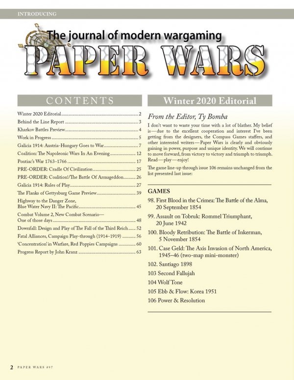 Paper Wars #97 Battle for Galicia, 1914