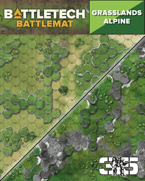BattleTech Battlemat Alpine and Grasslands