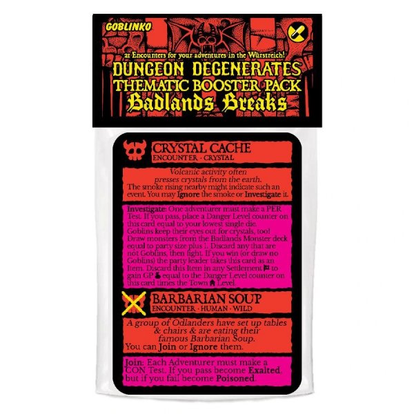 Dungeon Degenerates: Badlands Breaks Booster Pack