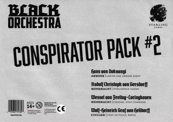 Black Orchestra Conspirator Pack 2