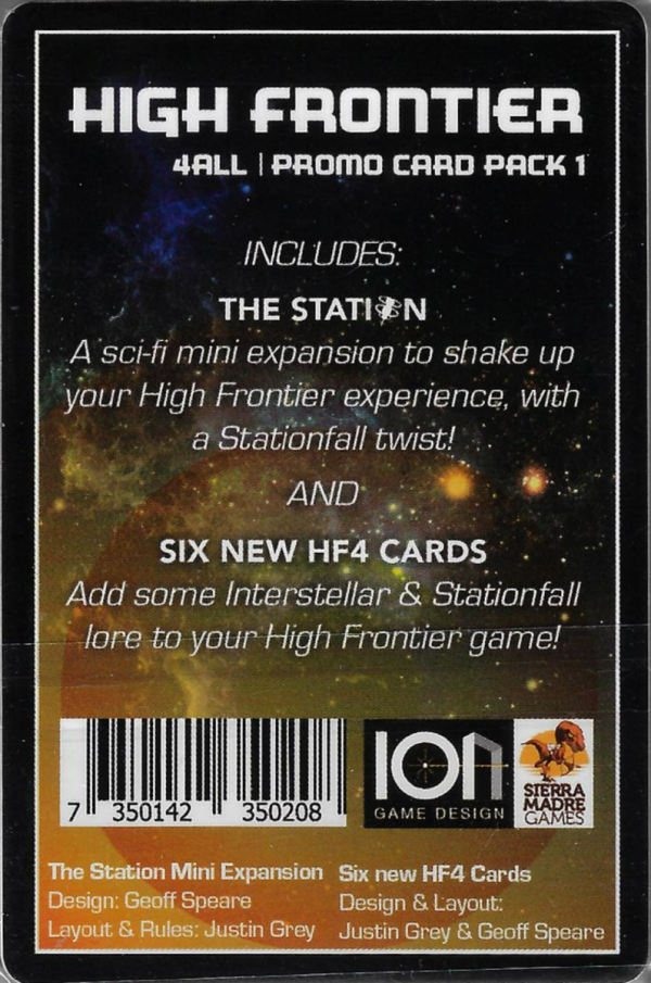 High Frontiers 4 All: Promo Pack 1 - The Station