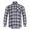 Koszula flanelowa szaro-czar., 170g/m2, 3xl, ce, lahti