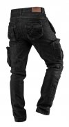 Spodnie robocze 5-kieszeniowe DENIM, czarne, rozmiar M