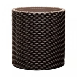 Donica okrągła CYLINDER PLANTER M whiskey brown