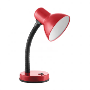FUPI, lampa biurkowa, 40W, E27, stal + tworzywo, czerwona