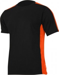 Koszulka t-shirt 180g/m2, czarno-pomarańcz., 3xl, ce,lahti