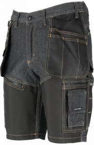 Spodenki krótkie jeans. czar. ze wzmoc., xl, ce, lahti