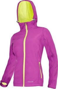 Kurtka softshell z kapt. fiol.-ziel., damska,2xl,ce, lahti