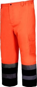 Spodnie ostrzegawcze ociep., pomarańczowe, 2xl, ce, lahti