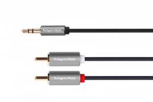 Kabel jack 3.5 wtyk stereo - 2RCA 5m Kruger&Matz Basic