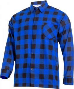 Koszula flanelowa niebieska, 120g/m2, s, ce, lahti