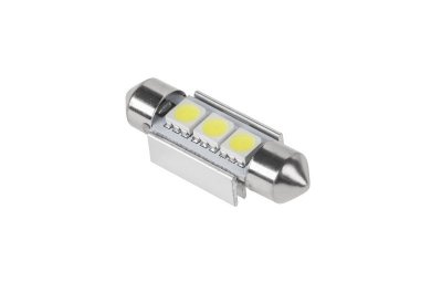 Żarówka samochodowa LED (Canbus) SV8,5 11x36mm 3x5050 SMD,  biała