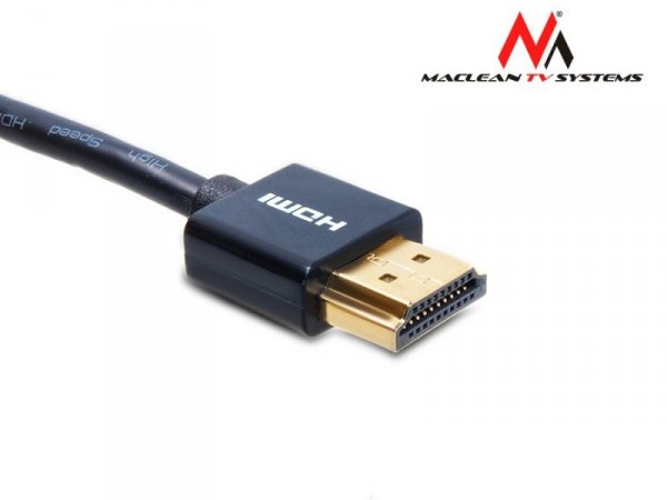 Przewód Maclean, HDMI-microHDMI, ULTRA SLIM, v1.4, A-D, 2m, MCTV-722