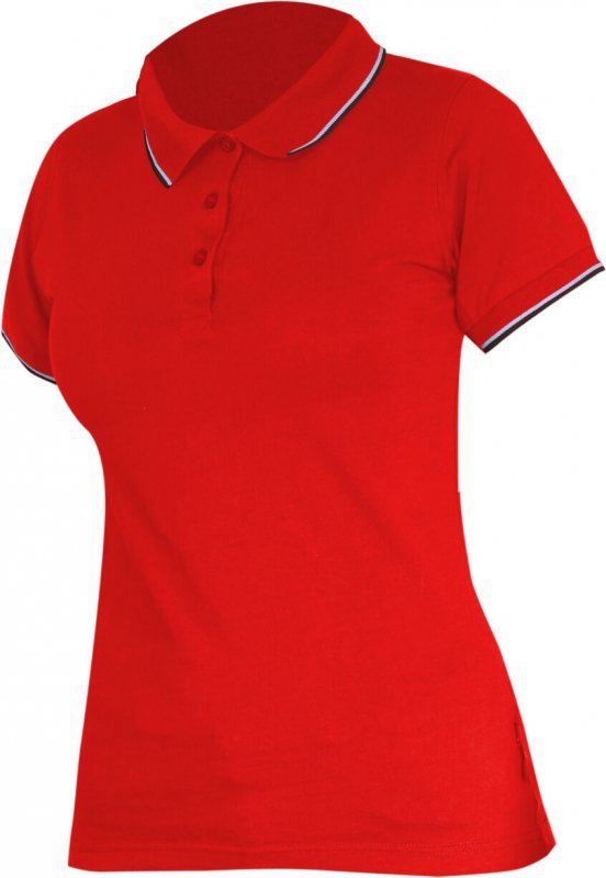 Koszulka polo damska 190g/m2, czerwona, "l", ce, lahti