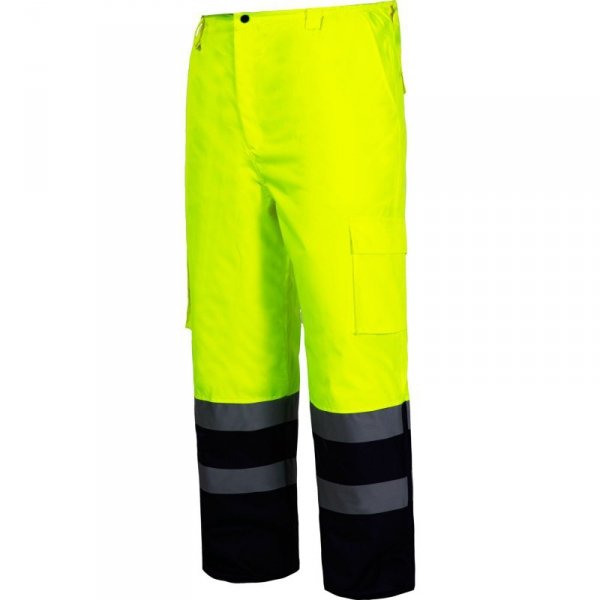 Spodnie ostrzegawcze ocieplane, żółte, "xl", ce, lahti