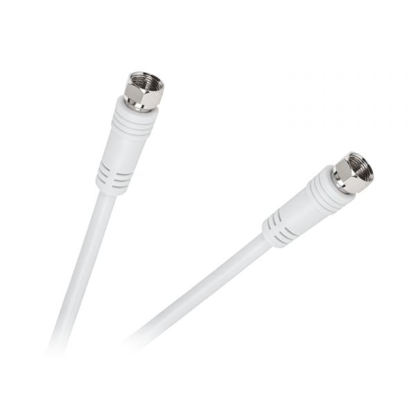 Kabel wtyk F - wtyk F 1,8m biały