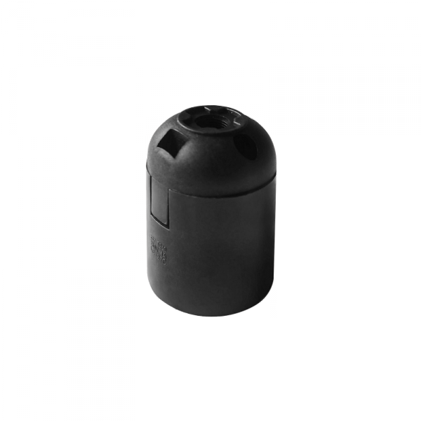 Oprawka termoplastyczna E27, czarna, zestaw 40 szt.