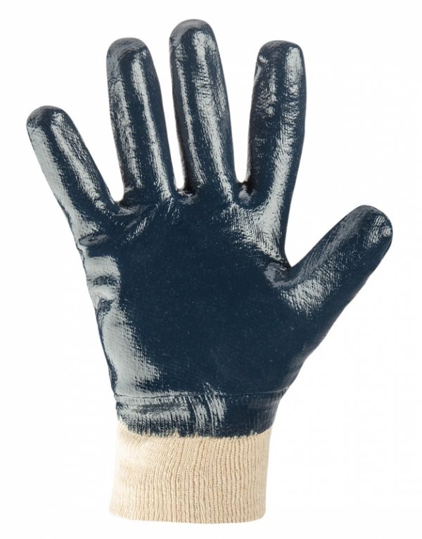 Rękawice robocze, bawełna, pokryte w całości nitrylem, 4121X, rozmiar 8