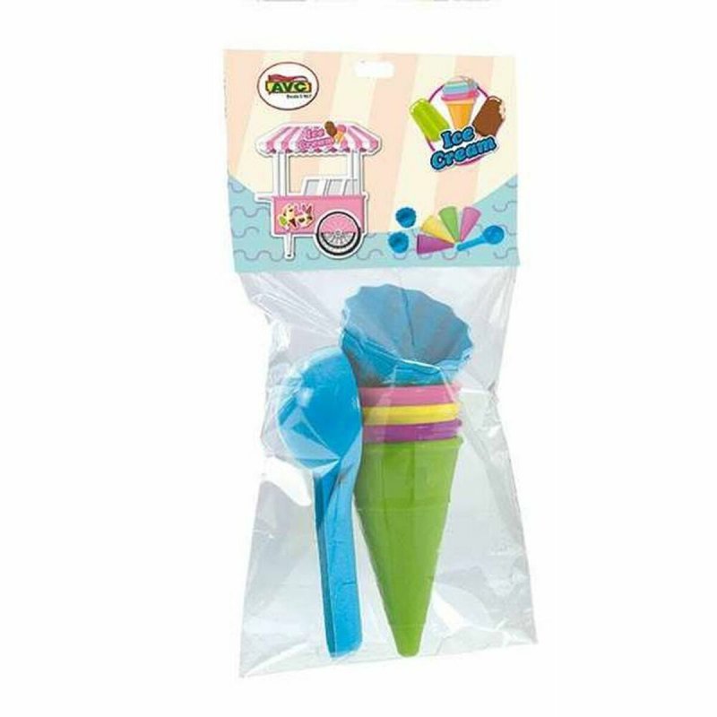 Formy do robienia lodów AVC Plaża Plastikowy 7 Części
