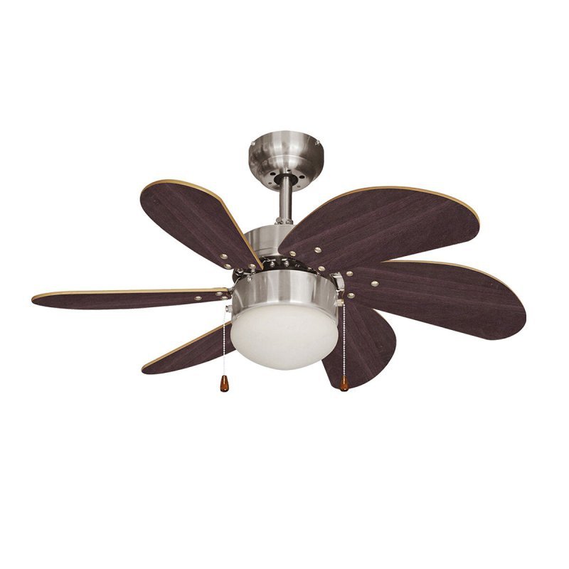 Wentylator sufitowy z oświetleniem EDM Aral Wengue 50 W