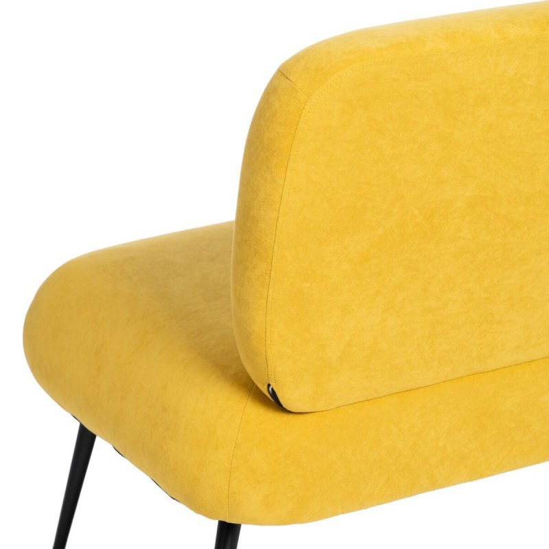 Fotel 81 x 51 x 79 cm Tkanina syntetyczna Drewno Żółty