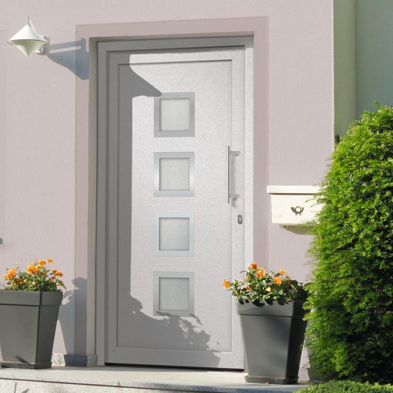 Drzwi wejściowe zewnętrzne, białe, 88 x 200 cm