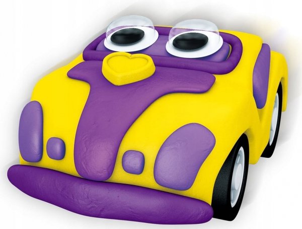 Play-Doh Air Clay Racers Autko Żółte Masa Plastyczna Zestaw Kreatywny