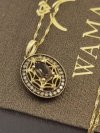Naszyjnik rozeta diament 30/0.19ct złoto 585