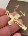 Krzyż pełny z wizerunkiem 42mm złoto 585