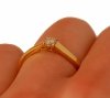 Pierścionek R.15 diamenty 1/0.05ct złoto 585 