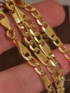 Łańcuch Figaro blaszka 5mm złoto 585
