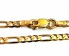 Łańcuch Figaro kuty  złoto 585