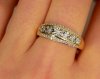 Pierścionek R.21 diamenty 43/0.24ct złoto 585 