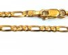 Łańcuch Figaro pełny 60cm złoto 585