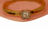 Pierścionek R.13 diamenty 1/0.05ct złoto 585 