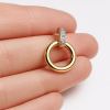  Wisior obrączka diamenty 6/0.05cT złoto 585