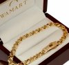 Bransoletka wężowa rombo 20cm   złoto 585 