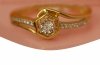 Pierścionek R.15 diamenty 17/0.09ct złoto 585 