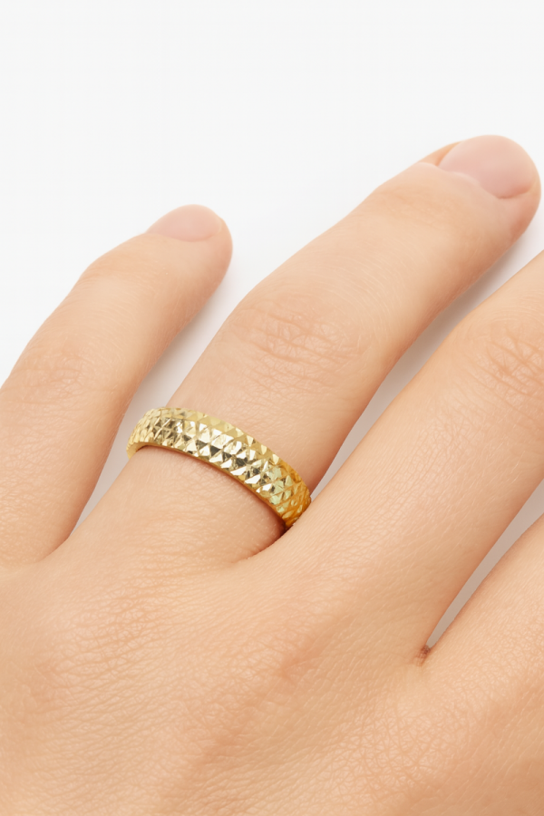  Pierścionek R.18 obrączka Universe złoto 585