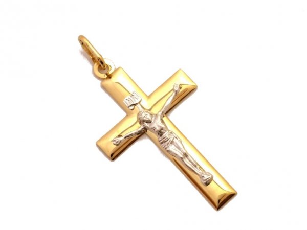 Krzyż KRZYŻYK 4cm złoto 585, 14cT