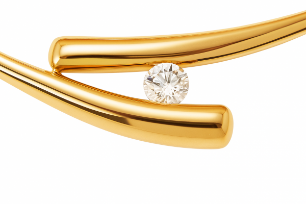 Naszyjnik dwie krople  wężowy 45,5cm złoto 585