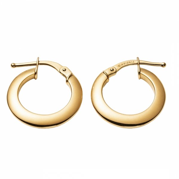 Kolczyki minimalistyczne koła  złoto 585